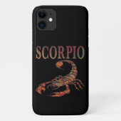 Scorpio Zodiac Symbool Black iPhone Case (Achterkant)