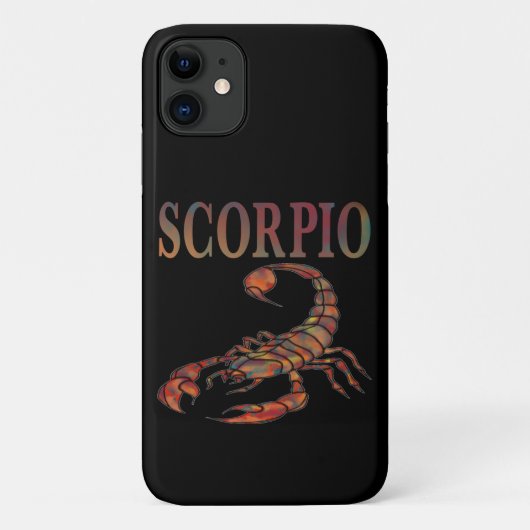 Scorpio Zodiac Symbool Black iPhone Case (Achterkant)