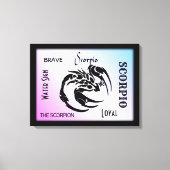 Scorpio Zodiac Symbool Canvas Afdruk (Voorkant)