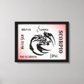 Scorpio Zodiac Symbool Canvas Afdruk (Voorkant)