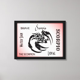 Scorpio Zodiac Symbool Canvas Afdruk