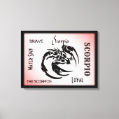 Scorpio Zodiac Symbool Canvas Afdruk (Voorkant)