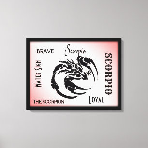 Scorpio Zodiac Symbool Canvas Afdruk