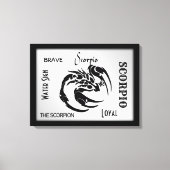 Scorpio Zodiac Symbool Canvas Afdruk (Voorkant)