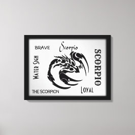 Scorpio Zodiac Symbool Canvas Afdruk