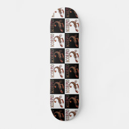 Scorpio Zodiac Symbool Checkerboard Skateboard Dec