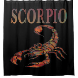 Scorpio Zodiac Symbool Douchegordijn