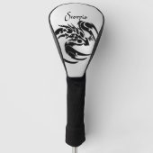 Scorpio Zodiac Symbool en Sign Personalized Golfheadcover (Voorkant)