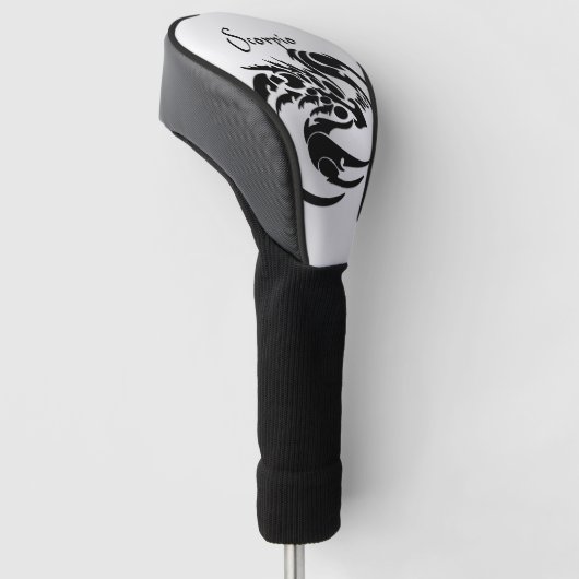 Scorpio Zodiac Symbool en Sign Personalized Golfheadcover (Schuin)
