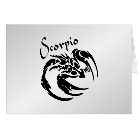 Scorpio Zodiac-symbool en -teken (Voorkant Horizontaal)
