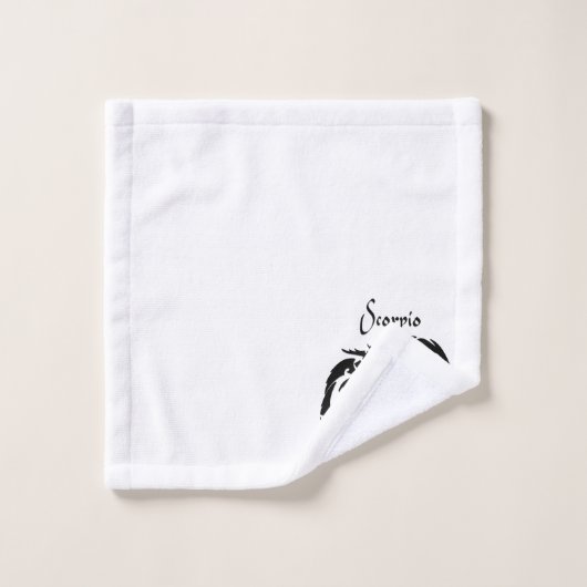 Scorpio Zodiac-symbool en -teken Bad Handdoek (Wasdoekje)