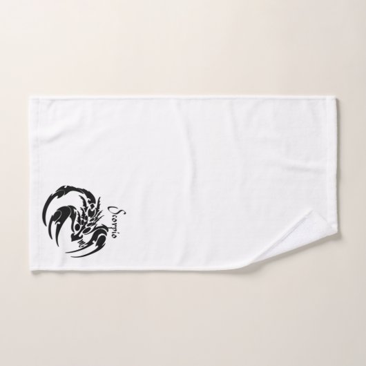 Scorpio Zodiac-symbool en -teken Bad Handdoek (Handdoek)