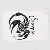 Scorpio Zodiac-symbool en -teken Golfhanddoek (Horizontaal)