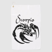 Scorpio Zodiac-symbool en -teken Golfhanddoek (Voorkant)