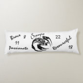 Scorpio Zodiac-symbool en -teken Lichaamskussen (Achterkant)