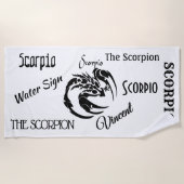 Scorpio Zodiac-symbool en -teken Strandlaken (Voorkant)