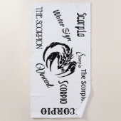 Scorpio Zodiac-symbool en -teken Strandlaken (Voorkant)