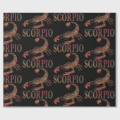 Scorpio Zodiac Symbool Gift Wrapping Paper Cadeaupapier (Vlak)