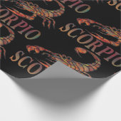 Scorpio Zodiac Symbool Gift Wrapping Paper Cadeaupapier (Hoek)