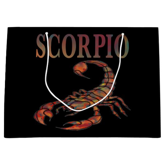 Scorpio Zodiac Symbool Groot Cadeauzakje (Voorkant)