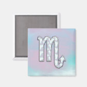 Scorpio Zodiac Symbool in moeder van het pareldeco Magneet (Voorkant / Achterkant)