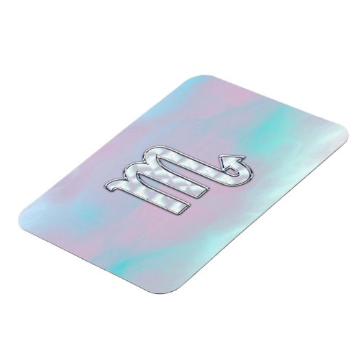 Scorpio Zodiac Symbool in moeder van parelstijl Magneet (Linkerzijde)