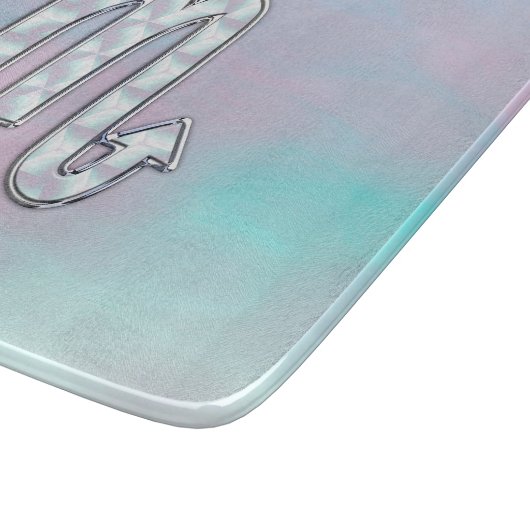 Scorpio Zodiac Symbool in moeder van parelstijl Snijplank (Hoek)