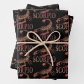 Scorpio Zodiac Symbool Inpakpapier Vel (In situ)