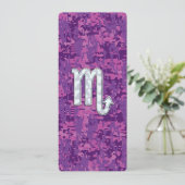 Scorpio Zodiac-symbool op roze digitale camo (Staand voorkant)