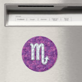 Scorpio Zodiac-symbool op roze digitale camo Magneet (Insitu (Vaatwasser))