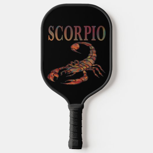 Scorpio Zodiac Symbool Pickleball Paddle (Achterkant)