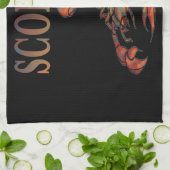 Scorpio Zodiac Symbool Theedoek (Gevouwen)