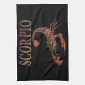 Scorpio Zodiac Symbool Theedoek (Verticaal)