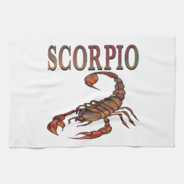 Scorpio Zodiac Symbool White Kitchen Towel Theedoek