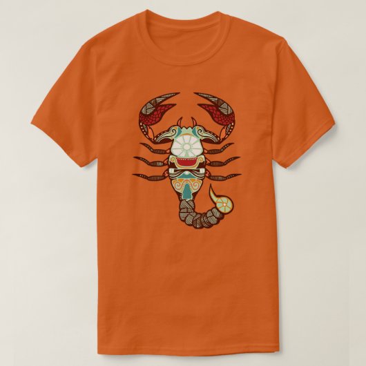 Scorpio Zodiac T-shirt (Design voorkant)