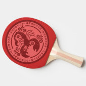 Scorpio Zodiac Tafeltennisbatje (Zijkant)