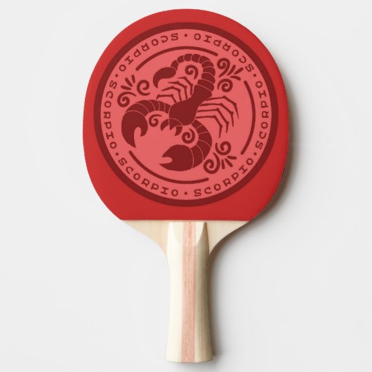 Scorpio Zodiac Tafeltennisbatje (Voorkant)