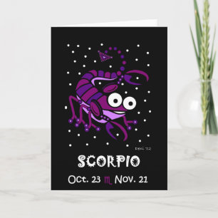 SCORPIO - ZODIAC-WENSKAART KAART