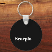 Scorpio Zodiac Word Cloud Inspiration Sleutelhange Sleutelhanger (Achterkant)