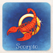 scorpio zodiale onderzetters (Voorkant)