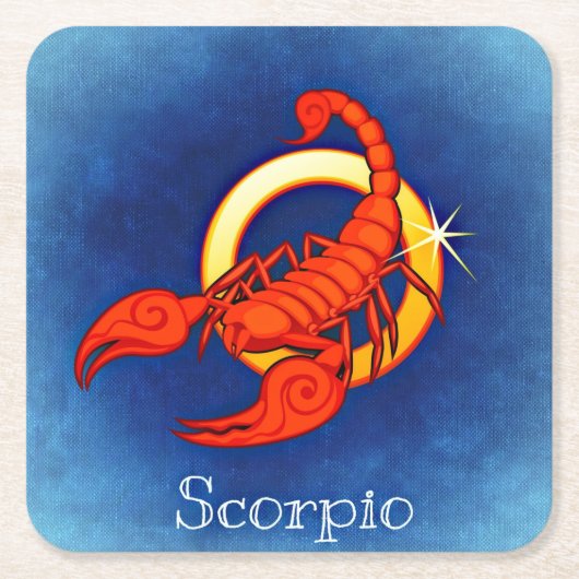 scorpio zodiale onderzetters (Voorkant)