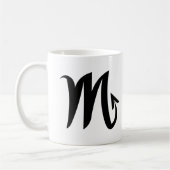 Scorpio zwarte witte mok (Links)