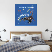 Scorpion 24 oct. au 22 nov. Impression sur toile Canvas Afdruk (Insitu (Slaapkamer))