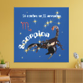 Scorpion 24 oct. au 22 nov. Impression sur toile Canvas Afdruk (Insitu (Woonkamer))