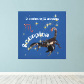 Scorpion 24 oct. au 22 nov. Impression sur toile Canvas Afdruk (Insitu (Houten vloer))