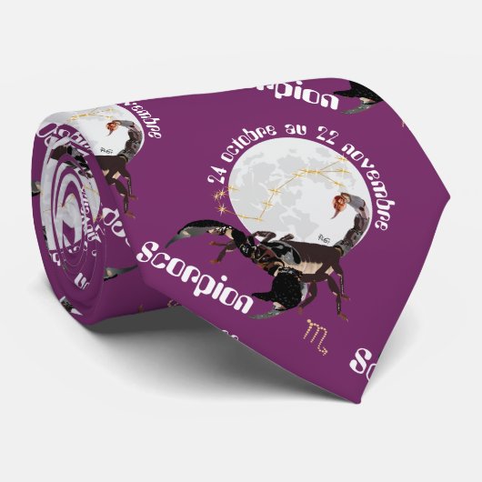 Scorpion 24 octobre au 22 novembre Cravate Stropdas (Opgerold)