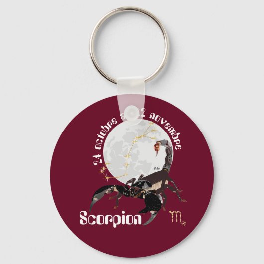 Scorpion 24 octobre au 22 novembre Porte-clés Sleutelhanger (Voorkant)