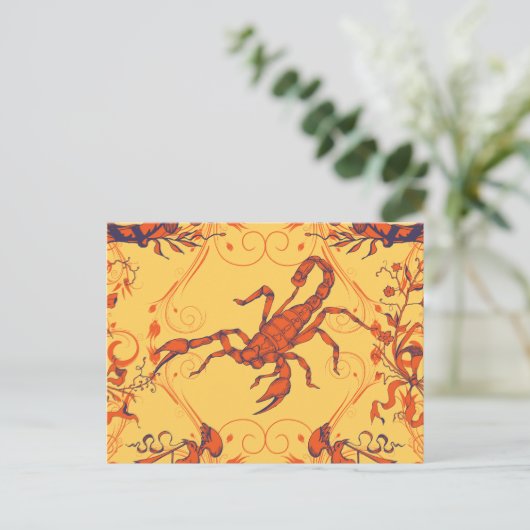 Scorpion 2 ~ Scorpions Scorpio Insect Insect Briefkaart (Staand voorkant)