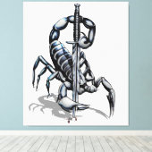 Scorpion, 3D illustratie iPad Pro Hoesje Tapestry Canvas Afdruk (Insitu (Houten vloer))