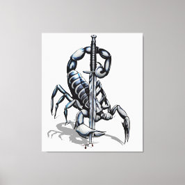 Scorpion, 3D illustratie iPad Pro Hoesje Tapestry Canvas Afdruk